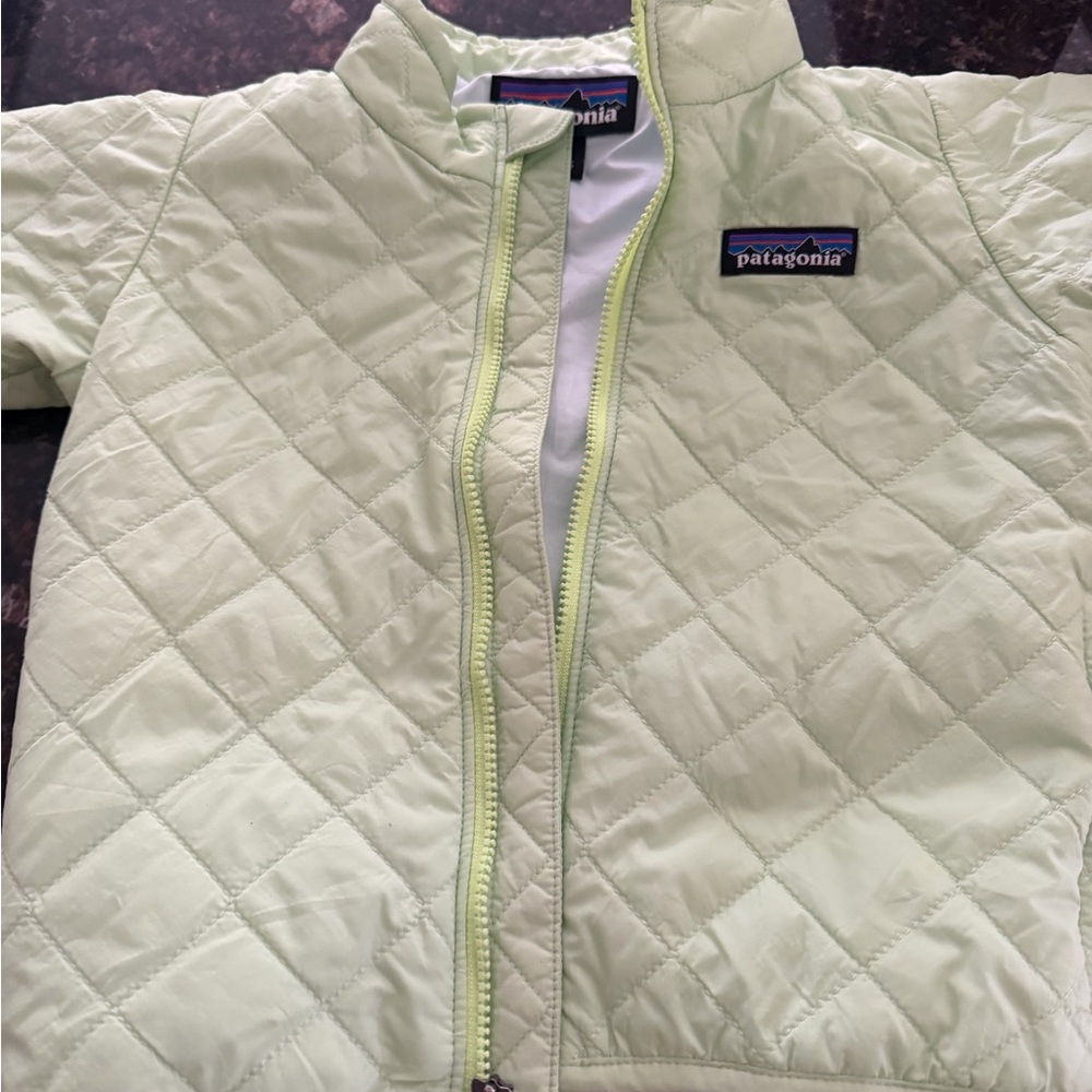 Patagonia Mint Green Quilted Jacket 2T